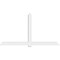 Ekena Millwork Eugene Architectural Grade PVC Gable Bracket, 108"W x 58 1/2"H x 4"D x 6"F, 13/12 Pitch GBP108X59X0406EUG00 - alternate 5